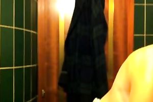 Svelte lascivious and hawt non-professional nympho flashed her love muffins in her brassiere