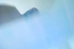 Splendid non-professional black cock sluts is shy to show me her large arse in shower