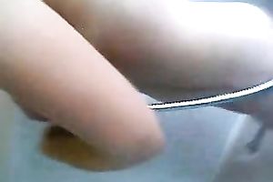 Splendid non-professional black cock sluts is shy to show me her large arse in shower