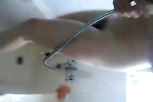 Splendid non-professional black cock sluts is shy to show me her large arse in shower