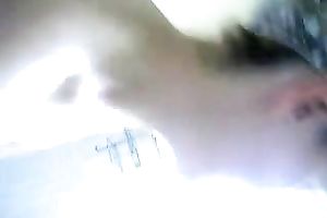 Splendid non-professional black cock sluts is shy to show me her large arse in shower