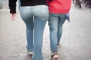 Her divine gazoo looks completely ideal in these jeans