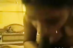 Dark skinned Indian prostitute sucks my large brown penis