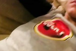 The seductive cute white panties of a legal age teenager playgirl filmed on web camera