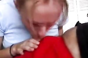 My buddy's all natural usual blond wifey enjoys engulfing his ramrod