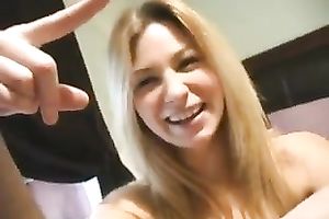 I fuck incredibly sexy golden-haired hottie in my bedroom in the afternoon