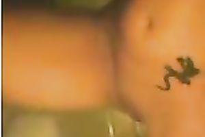 Young German cam whore shows her perky meatballs and rubs her cum-hole