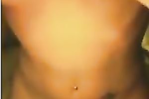 Young German cam whore shows her perky meatballs and rubs her cum-hole