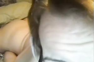 Aged slutty wife in glasses pleases herself with fingers and a sex tool