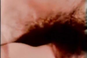 Elegant brunette hair honey acquires tempted by moustached man