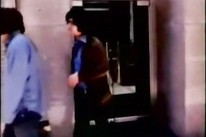 Elegant brunette hair honey acquires tempted by moustached man