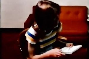 Elegant brunette hair honey acquires tempted by moustached man