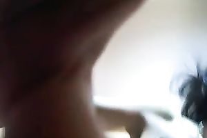 Dark haired web camera devil with large boobs plays with her jaw-dropping curves