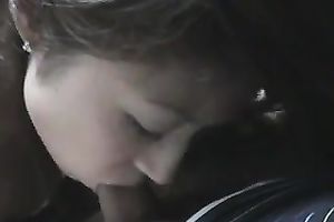 Japanese cute black haired Married slut gave astounding oral pleasure late in the evening