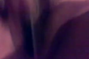 My vehement husband entertains herself by fucking her cookie with a toy