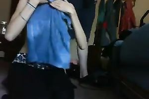 Big breasted consummate dark brown girlfriend of my buddy gives him titfuck