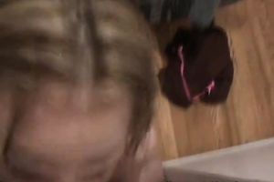 Wet and concupiscent blondie Melanie is willing to engulf rock hard pecker nonstop