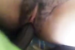 Fucking Jamaican BBC slut in her hairy muff