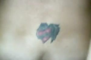Fucking my girlfriend's super constricted twat from behind