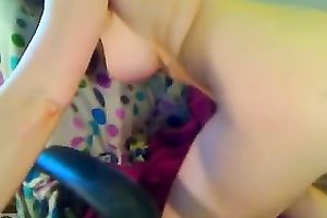 Dazzling blond charmer masturbates for me on cam