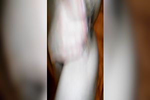 Lewd non-professional dirty slut wife of my neighbour rubs her creamy bushy love tunnel wild