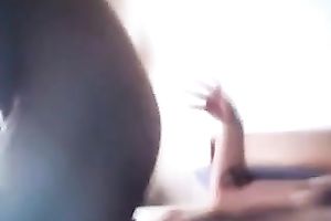 Raven haired wifey of my buddy knows how to engulf his knob perfectly well