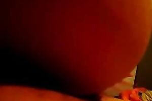 My marvelous dark brown GF engulfing and riding my hard shlong