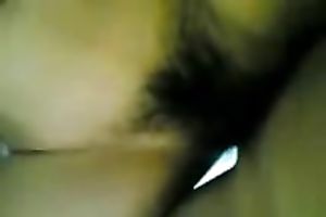 Nailing Asian girl's hairy fur pie in a missionary position