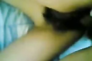 Nailing Asian girl's hairy fur pie in a missionary position