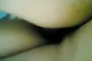 Nailing Asian girl's hairy fur pie in a missionary position