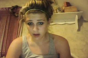 Awesome light haired beauty with wet pointer sisters and hawt bum enjoys masturbation