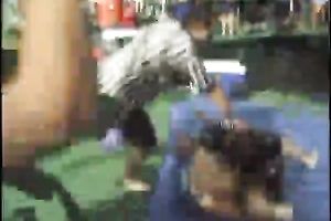 Sweaty lewd spring break doxies have fun in the ring