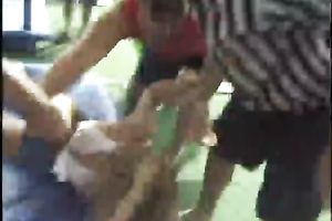 Sweaty lewd spring break doxies have fun in the ring