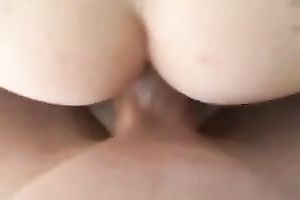 Four eyed girlfriend sucks jock and receives her arse fucked