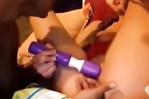 Torrid amateur wife of my ally can't live without when she is got time to pet herself with toy