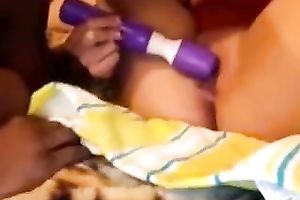 Torrid amateur wife of my ally can't live without when she is got time to pet herself with toy