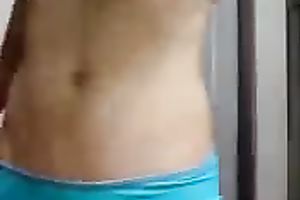 Kinky dilettante girlie exposed her constricted fascinating titties on cam