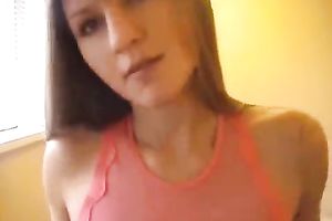 Barely legal girlfriend teases with with hot striptease dance