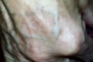 My charming gf lies in couch and I play with her bald pink pussy