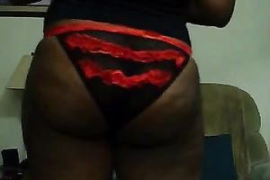 Breathtaking swarthy femdom-goddess teases me with her dark butt