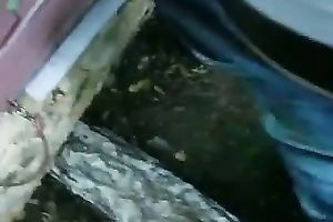 Took this college cutie on a ride outdoors and got oral-service