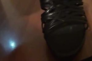 Found the lingerie and hot shoes of my horny white wife for my fetish