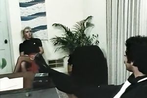 Blonde playgirl loved her friend's big cock sticked into her fur pie