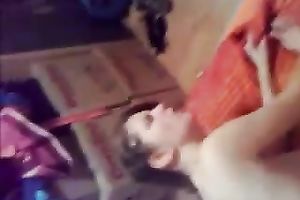 Ample dark brown playgirl gets her recent pink fur pie group-fucked in missionary style