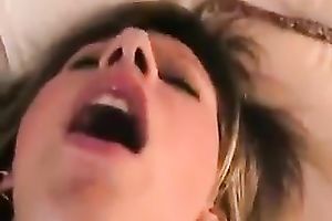 Quite buxom blond girlie with excitement sucked my buddy's strong wang