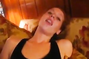 Red haired gorgeous and hawt hotwife of my buddy wanks and sucks his prick