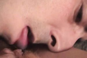 Redhead bitch Teresa allows a man to take up with the tongue her unshaved cunt