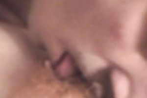 Redhead bitch Teresa allows a man to take up with the tongue her unshaved cunt