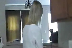 Majestic non-professional blond milf loves deepthroating rod