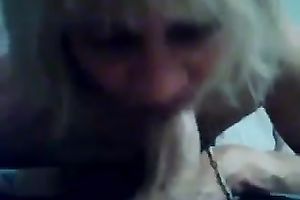 Blond haired aged floozy provided my buddy with a terrific oral-stimulation